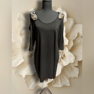 Bubble B Embellished Shoulder Dress 2X